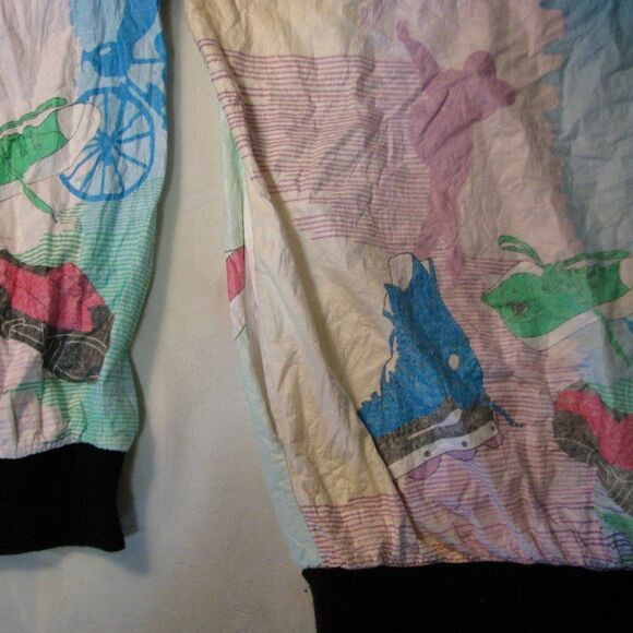 Vintage Graphic Jackets Neon Color Block Jacket - Picture 6 of 10
